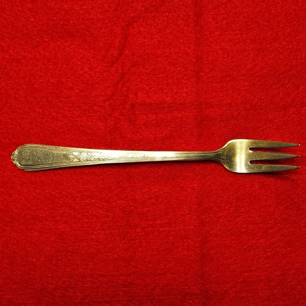 Plymouth‎ Silver Plate Cocktail Fork 1938 Jewel Pattern 5.75